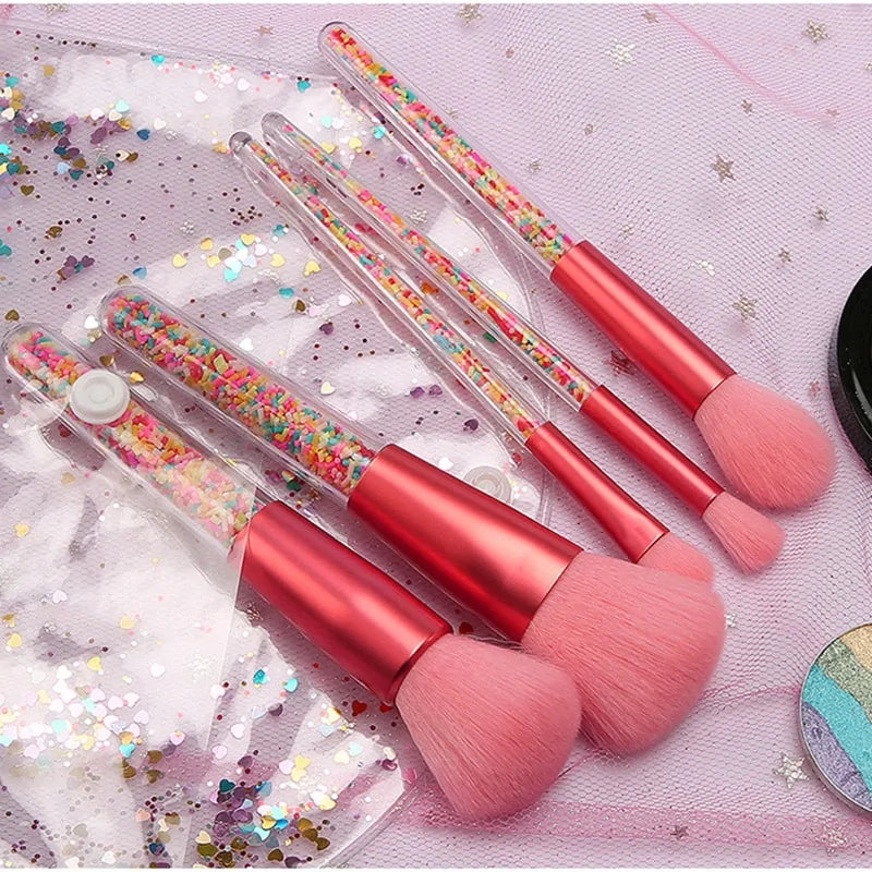 Lollipop Candy Makeup Brushes Set