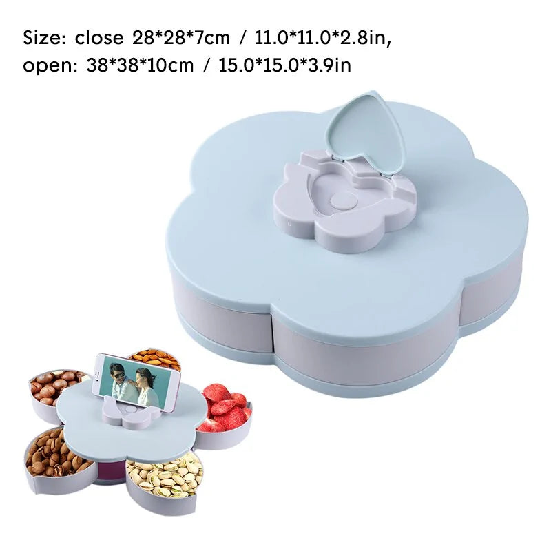 Flower Petal Fruit Plate Candy Storage Box