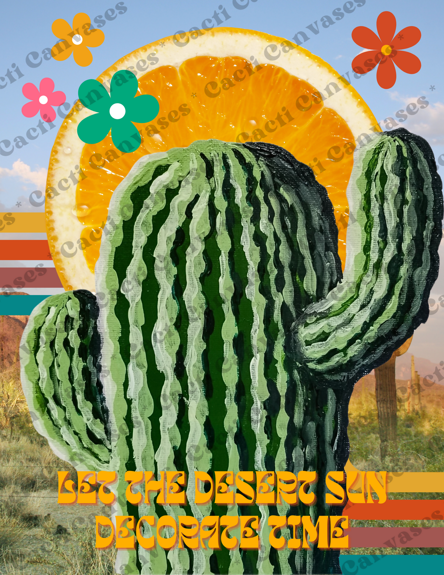 Colorful cactus art prints - Printkeg.art