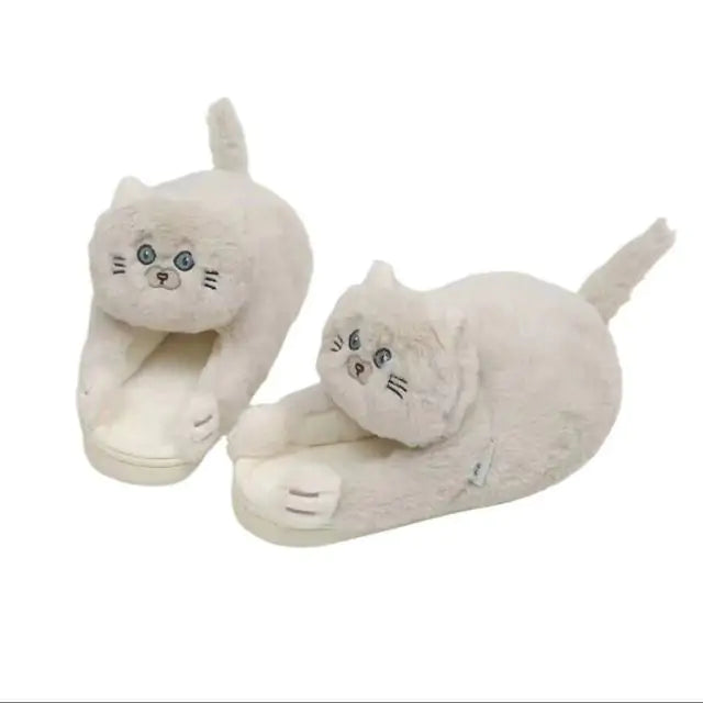 Cuddly Hug Cat Slippers - Printkeg.art