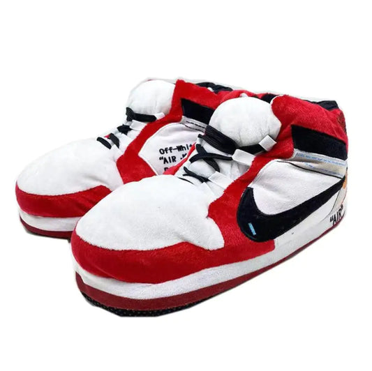 Red Air Jordan Retro Sneaker Slippers