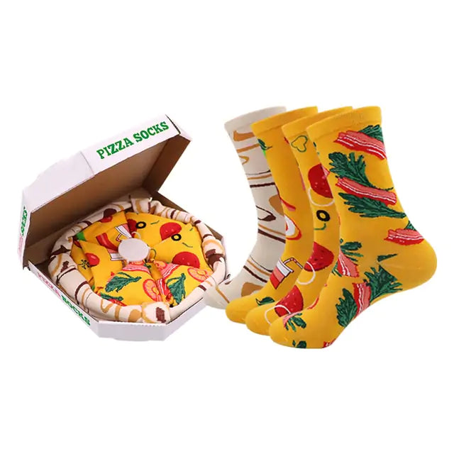 Pizza Socks Gift Box - Printkeg.art