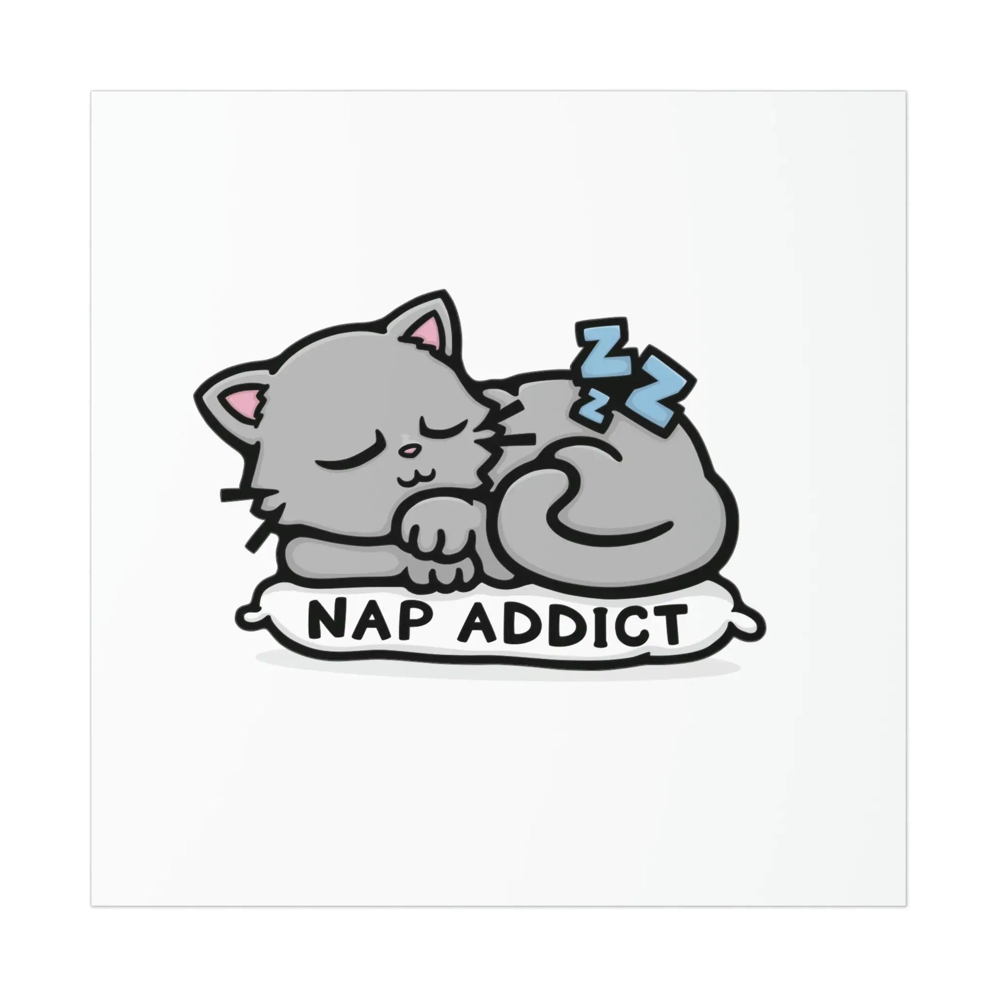 Nap Addict Cat Print - Printkeg.art