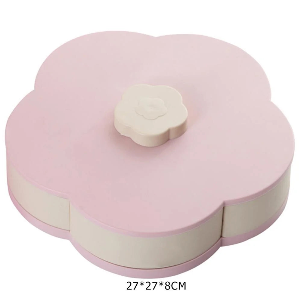 Flower Petal Fruit Plate Candy Storage Box