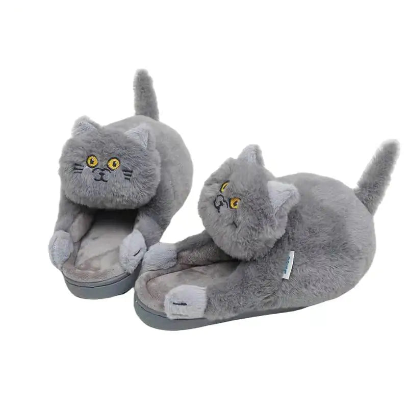 Cuddly Hug Cat Slippers - Printkeg.art