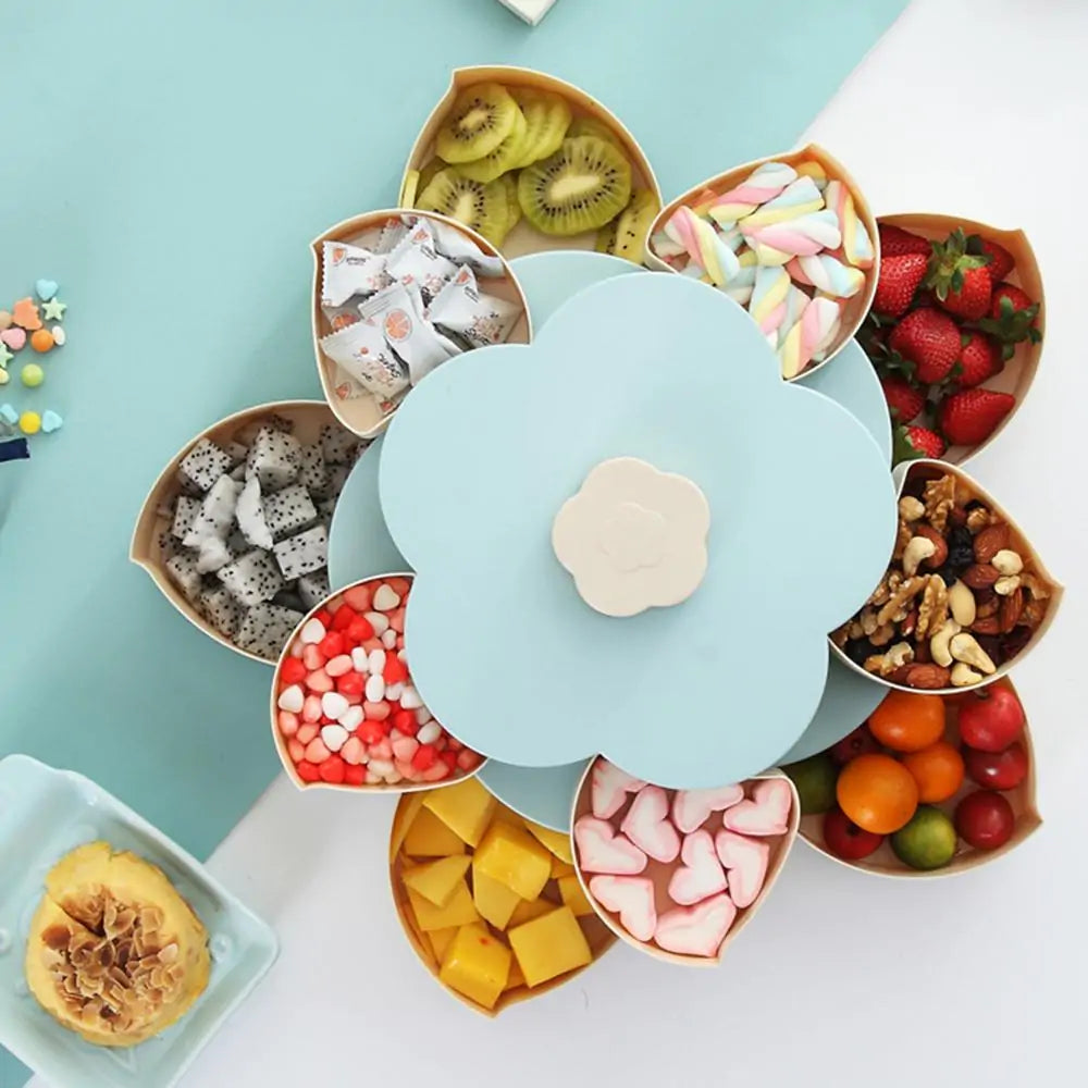 Flower Petal Fruit Plate Candy Storage Box