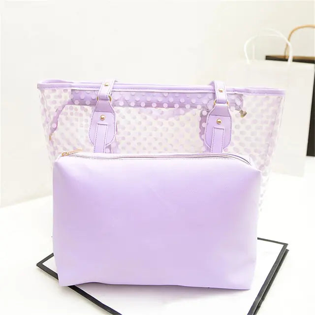 Candy Color Transparent Handbag