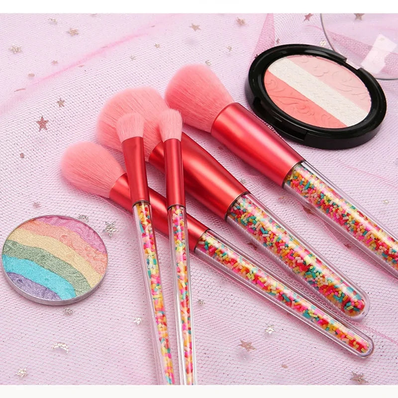 Lollipop Candy Makeup Brushes Set