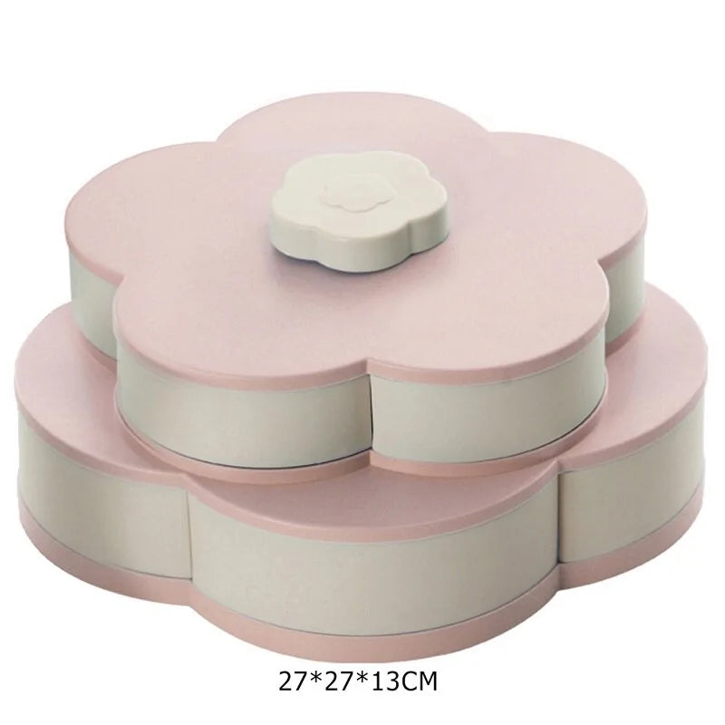 Flower Petal Fruit Plate Candy Storage Box