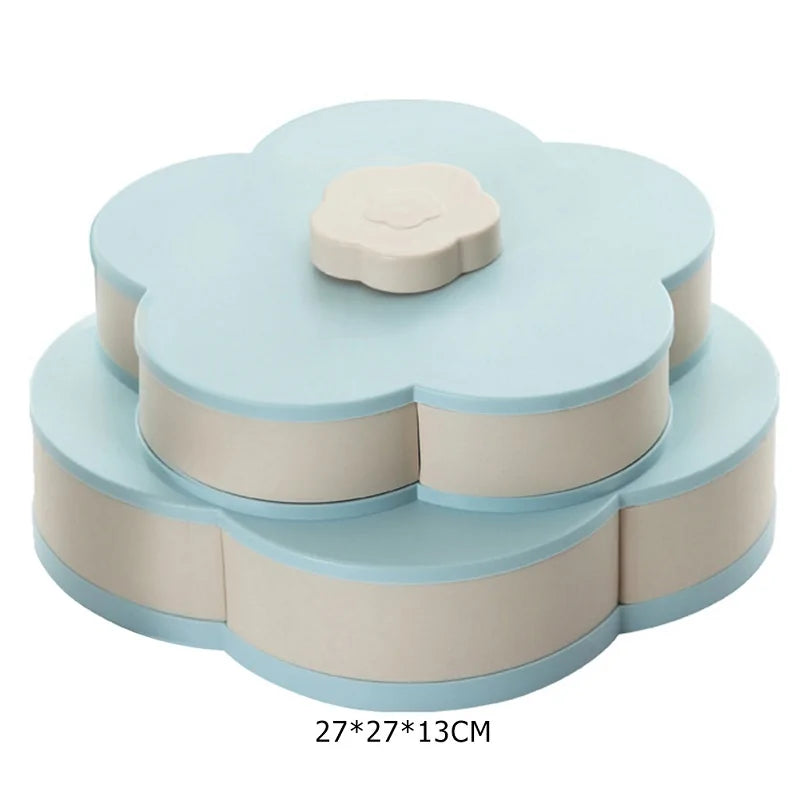 Flower Petal Fruit Plate Candy Storage Box