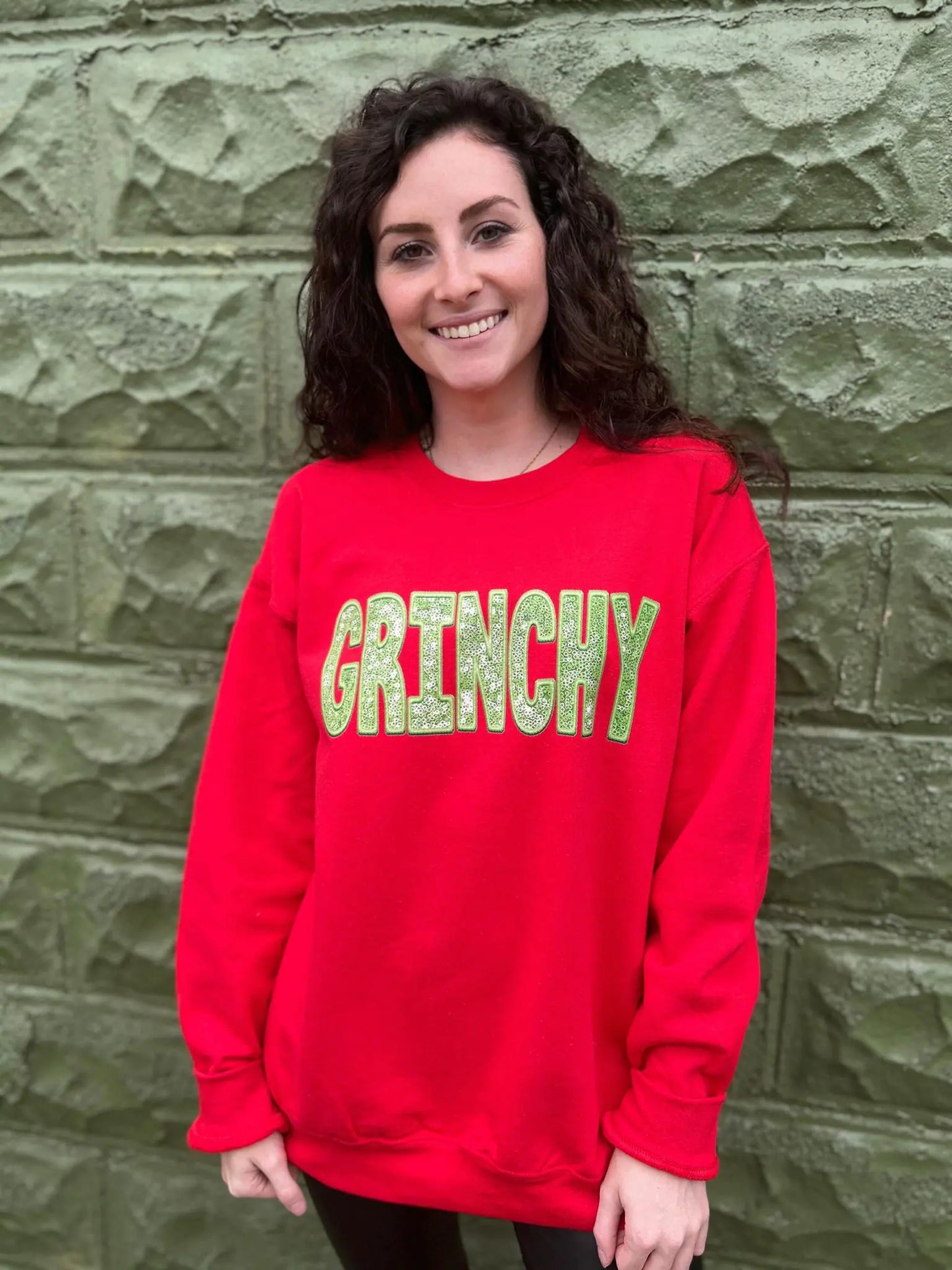 Red Grinchy Sweatshirt