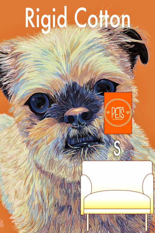 Commissioned Pet Portrait on Rigid Cotton, Small - Printkeg.art